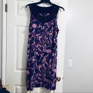 Style & Co Stud Multicolor Dress 2X